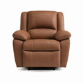 Fauteuil relax inclinable marron en polyuréthane 92 x 98 x 102 cm
