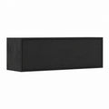 Meuble TV mural noir en MDF rectangulaire 120 x 35 x 40 cm