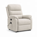 Fauteuil relax électrique inclinable beige en polyester 85 x 94 x 103 cm